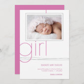 Aankondiging van de geboorte van een speciale zold (Voorkant / Achterkant)