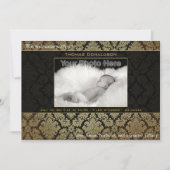 Aankondiging van de geboorte van Elegant baby (Voorkant)