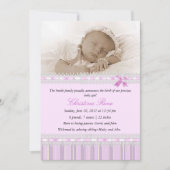 Aankondiging van de geboorte van Elegant - Roze (Voorkant)