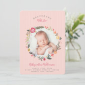 Aankondiging van de geboorte van flora met flora e (Staand voorkant)