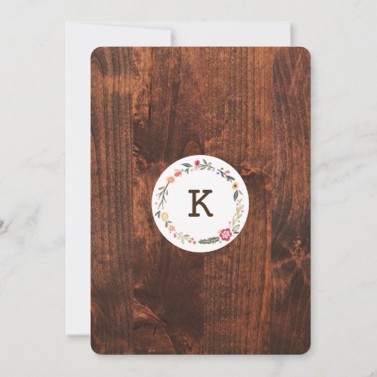 Aankondiging van de geboorte van flora met flora e (Achterkant)