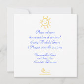 Aankondiging van de geboorte van Gele Songbird (Achterkant)