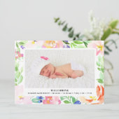 Aankondiging van de geboorte van het Lijst Dainty  (Staand voorkant)