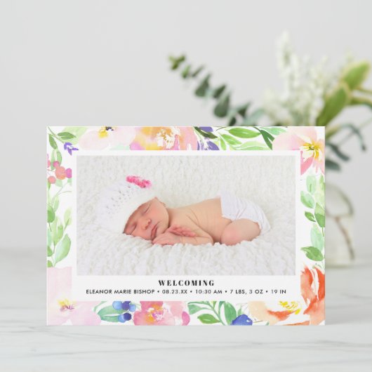 Aankondiging van de geboorte van het Lijst Dainty  (Staand voorkant)