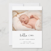 Aankondiging van de geboorte van het moderne scrip (Voorkant)