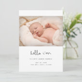 Aankondiging van de geboorte van het moderne scrip (Staand voorkant)