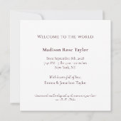 Aankondiging van de geboorte van het toilet – Clas (Achterkant)