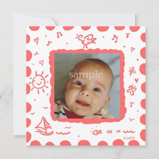 Aankondiging van de geboorte van Koraal Songbird (Voorkant)