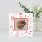 Aankondiging van de geboorte van koraalbloem (Staand voorkant)