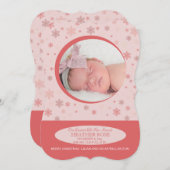 Aankondiging van de geboorte van Little Snowflake (Voorkant / Achterkant)