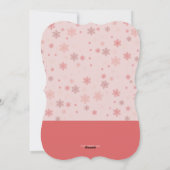 Aankondiging van de geboorte van Little Snowflake (Achterkant)