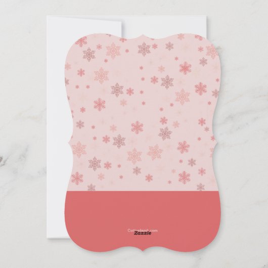 Aankondiging van de geboorte van Little Snowflake (Achterkant)