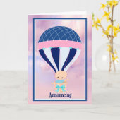 Aankondiging van de geboorte van New Baby Boy (Gele Bloem)