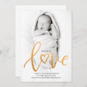 Aankondiging van de geboorte van onze nieuwe liefd (Voorkant / Achterkant)