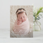 Aankondiging van de geboorte van onze nieuwe liefd (Staand voorkant)