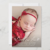 Aankondiging van de geboorte van onze nieuwe liefd (Voorkant)