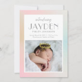 Aankondiging van de geboorte van Pastel Delight Ba (Voorkant)