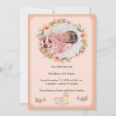 Aankondiging van de geboorte van peach Floral Desi (Voorkant)