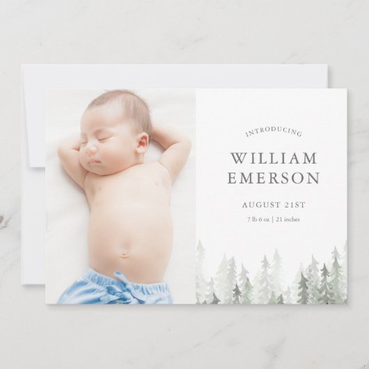 Aankondiging van de geboorte van Pine Forest (Voorkant)