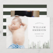 Aankondiging van de geboorte van Pine Forest (Voorkant / Achterkant)