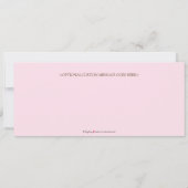 Aankondiging van de geboorte van Polka Dot (roze) (Achterkant)