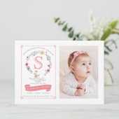 Aankondiging van de geboorte van Princess Swan Flo (Staand voorkant)