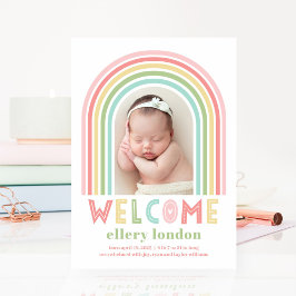 Aankondiging van de geboorte van Rainbow Bliss Bab