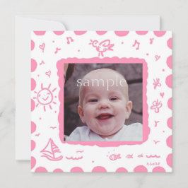 Aankondiging van de geboorte van roze zongvogels