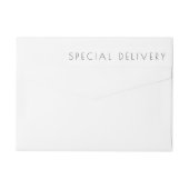 Aankondiging van de geboorte van Serene Poiret Spe (Achterkant)