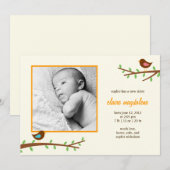 Aankondiging van de geboorte van Sweet Birdies Bab (Voorkant / Achterkant)