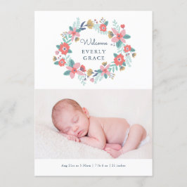 Aankondiging van de geboorte van tuinbouwdieren