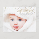 Aankondiging van de geboorte van Twinkly Gold Star (Voorkant)