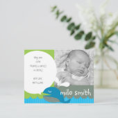 Aankondiging van de geboorte van walvisjongen (Staand voorkant)