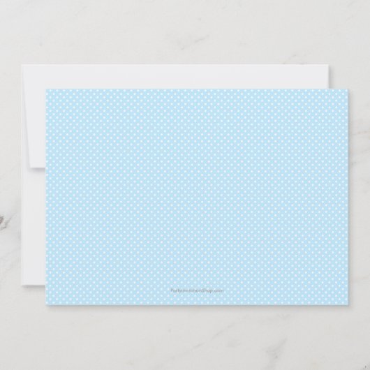 Aankondiging van de geboorteaankondigingen van Bab (Achterkant)