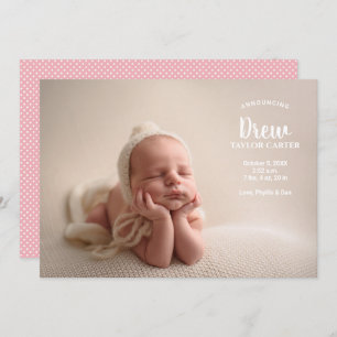 Aankondiging van de geboortedatum van onze baby Gi