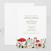 Aankondiging van de gekantelde bosbloemen (Voorkant / Achterkant)