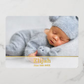 Aankondiging van de gematigde geboorte van Elegant (Voorkant)