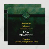 Aankondiging van de groene opening van de rechtspr (Voorkant / Achterkant)