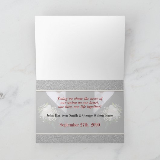 Aankondiging van de Grooms-liefdesunie (Binnen)