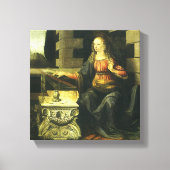 Aankondiging van de Heer door Leonardo da Vinci Canvas Afdruk (Voorkant)