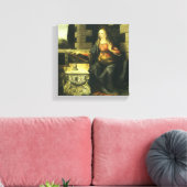 Aankondiging van de Heer door Leonardo da Vinci Canvas Afdruk (Insitu (Woonkamer))