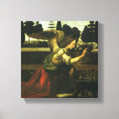 Aankondiging van de Heer door Leonardo da Vinci Canvas Afdruk (Voorkant)