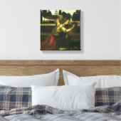 Aankondiging van de Heer door Leonardo da Vinci Canvas Afdruk (Insitu (Slaapkamer))