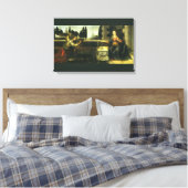 Aankondiging van de Heer van Leonardo da Vinci Canvas Afdruk (Insitu (Slaapkamer))