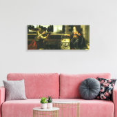 Aankondiging van de Heer van Leonardo da Vinci Canvas Afdruk (Insitu (Woonkamer))