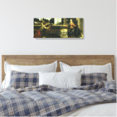 Aankondiging van de Heer van Leonardo da Vinci Canvas Afdruk (Insitu (Slaapkamer))
