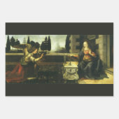Aankondiging van de Heer van Leonardo da Vinci Inpakpapier Vel (Voorkant)