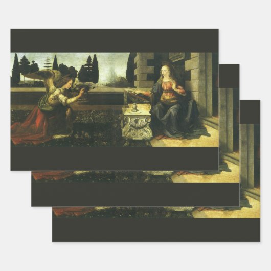 Aankondiging van de Heer van Leonardo da Vinci Inpakpapier Vel (Set)