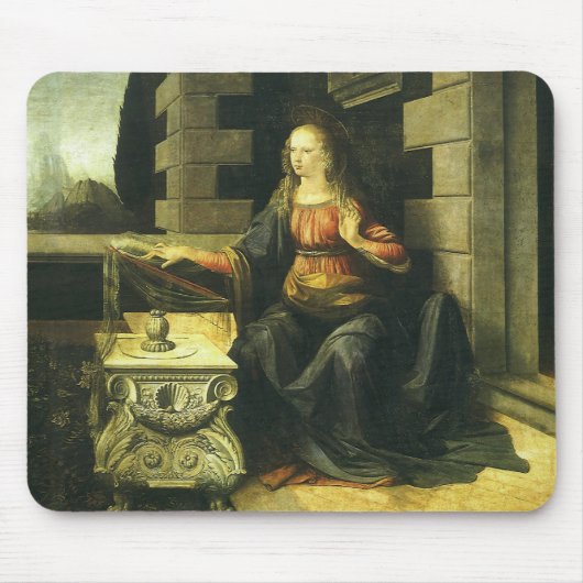 Aankondiging van de Heer van Leonardo da Vinci Muismat (Voorkant)