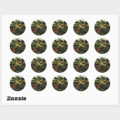 Aankondiging van de Heer van Leonardo da Vinci Ronde Sticker (Vel)